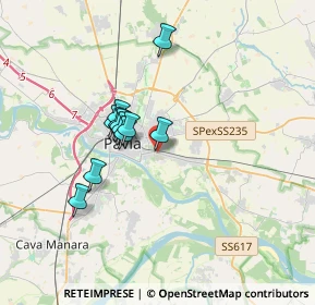 Mappa Viale Montegrappa, 27100 Pavia PV, Italia (2.61545)