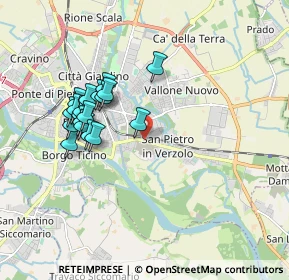 Mappa Viale Montegrappa, 27100 Pavia PV, Italia (1.68158)