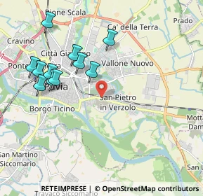 Mappa Viale Montegrappa, 27100 Pavia PV, Italia (2.07636)