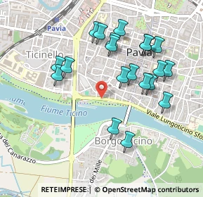 Mappa Via Achille Bizzoni, 27100 Pavia PV, Italia (0.4795)
