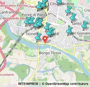 Mappa Via Achille Bizzoni, 27100 Pavia PV, Italia (1.0215)