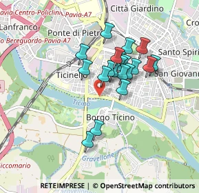 Mappa Via Achille Bizzoni, 27100 Pavia PV, Italia (0.668)