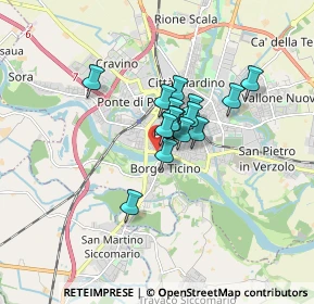 Mappa Via Achille Bizzoni, 27100 Pavia PV, Italia (1.04333)