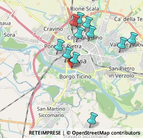 Mappa Via Achille Bizzoni, 27100 Pavia PV, Italia (2.06667)