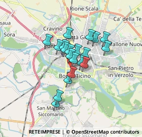 Mappa Via Achille Bizzoni, 27100 Pavia PV, Italia (1.1535)