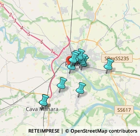 Mappa Via Achille Bizzoni, 27100 Pavia PV, Italia (2.39273)