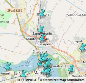 Mappa Via Paolo Bentivoglio, 46100 Mantova MN, Italia (2.64667)
