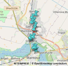 Mappa Via Paolo Bentivoglio, 46100 Mantova MN, Italia (1.2775)