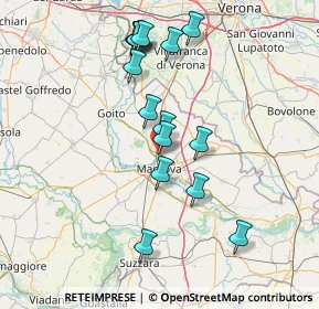Mappa Via Paolo Bentivoglio, 46100 Mantova MN, Italia (14.62938)