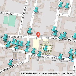 Mappa Via Langosco Ricciardino, 27100 Pavia PV, Italia (0.0931)