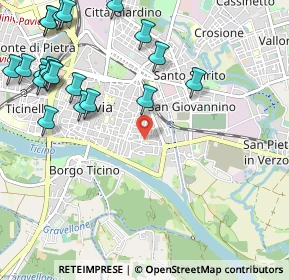Mappa Via Langosco Ricciardino, 27100 Pavia PV, Italia (1.4065)