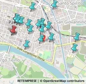 Mappa Via Langosco Ricciardino, 27100 Pavia PV, Italia (0.5105)