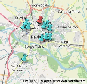 Mappa Via Langosco Ricciardino, 27100 Pavia PV, Italia (1.29917)
