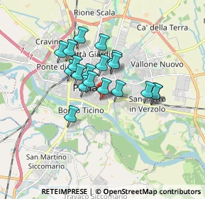 Mappa Via Langosco Ricciardino, 27100 Pavia PV, Italia (1.30632)
