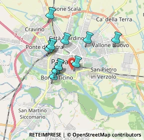 Mappa Via Langosco Ricciardino, 27100 Pavia PV, Italia (1.40667)