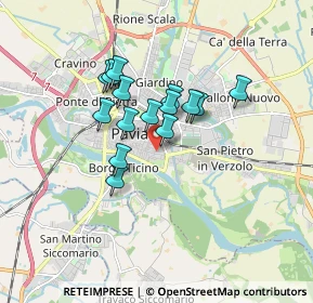 Mappa Via Langosco Ricciardino, 27100 Pavia PV, Italia (1.26333)