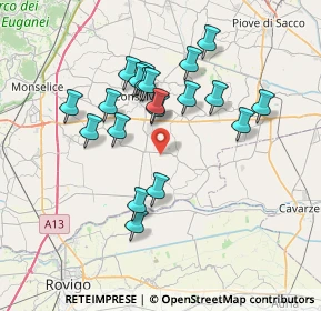 Mappa Villaggio Kennedy, 35023 Bagnoli di Sopra PD, Italia (6.5475)