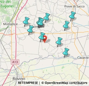 Mappa Villaggio Kennedy, 35023 Bagnoli di Sopra PD, Italia (6.75)