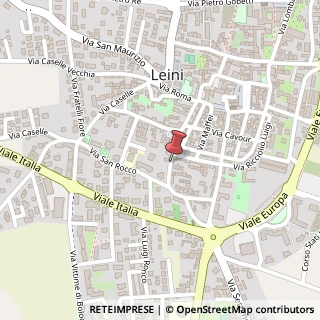 Mappa Via bonis 26, 10040 Leini, Torino (Piemonte)