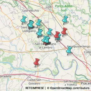 Mappa Via Giuseppe Mazzini, 20078 San Colombano al Lambro MI, Italia (5.69778)