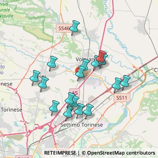 Mappa Via Torino, 10088 Volpiano TO, Italia (3.54294)