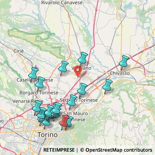 Mappa Via Torino, 10088 Volpiano TO, Italia (10.0505)