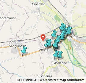 Mappa Via Faval, 37052 Casaleone VR, Italia (1.5385)