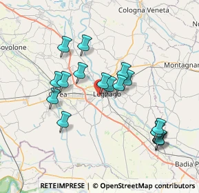 Mappa Via Corradina, 37045 Legnago VR, Italia (6.97882)