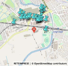 Mappa Via Corradina, 37045 Legnago VR, Italia (0.40714)