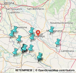 Mappa Via Corradina, 37045 Legnago VR, Italia (17.52588)