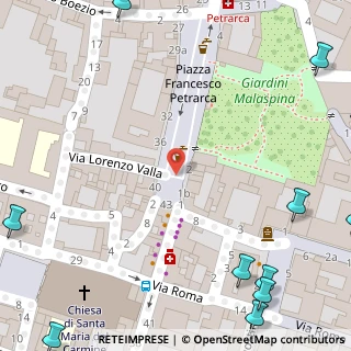 Mappa Via Valla, 27100 Pavia PV, Italia (0.147)