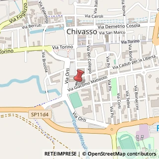 Mappa Lungo Piazza d'Armi, 7, 10034 Chivasso, Torino (Piemonte)