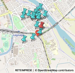 Mappa Via della Pace, 37045 Legnago VR, Italia (0.413)