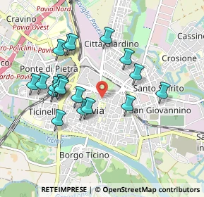 Mappa Via del Teatro, 27100 Pavia PV, Italia (0.9465)