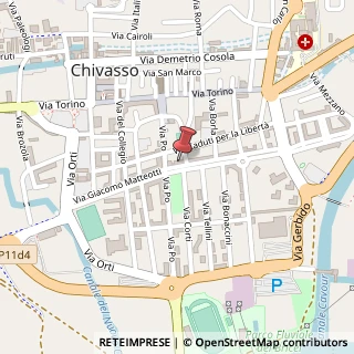 Mappa Viale V. Veneto, 3/a, 10034 Chivasso, Torino (Piemonte)
