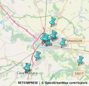 Mappa Via Palestro 3 Amministrativo, 27100 Pavia PV, Italia (3.02)