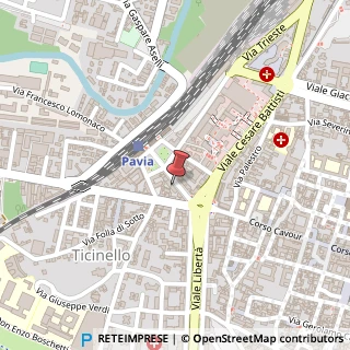 Mappa Viale Vittorio Emanuele II, 14, 27100 Pavia, Pavia (Lombardia)