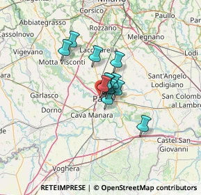 Mappa Viale Vittorio Emanuele II, 27100 Pavia PV, Italia (7.04917)