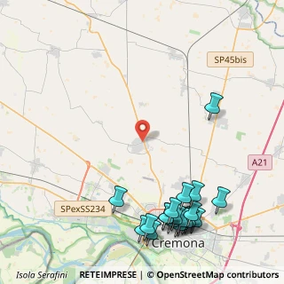 Mappa Via P. Gardinali, 26022 Castelverde CR, Italia (5.7405)