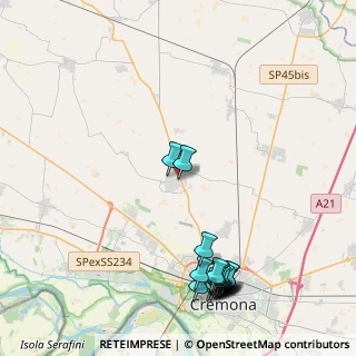 Mappa Via P. Gardinali, 26022 Castelverde CR, Italia (5.3975)