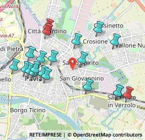 Mappa Via Porro, 27100 Pavia PV, Italia (1.0775)