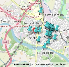 Mappa Via Alessandro Guidi, 27100 Pavia PV, Italia (0.7865)