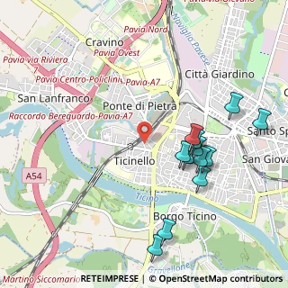 Mappa Via Guidi Alessandro, 27100 Pavia PV, Italia (1.07333)