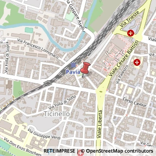 Mappa Viale Vittorio Emanuele II, 24, 27100 Pavia, Pavia (Lombardia)