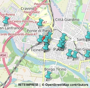 Mappa Via Vincenzo Monti, 27100 Pavia PV, Italia (0.90875)