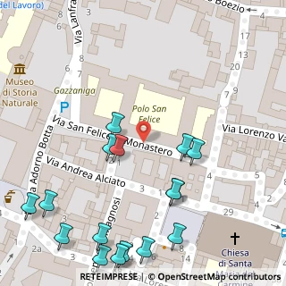 Mappa Piazza del Carmine, 27100 Pavia PV, Italia (0.06875)