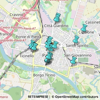 Mappa Piazza Italia, 27100 Pavia PV, Italia (0.672)