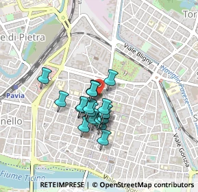 Mappa Piazza Guicciardi, 27100 Pavia PV, Italia (0.3075)