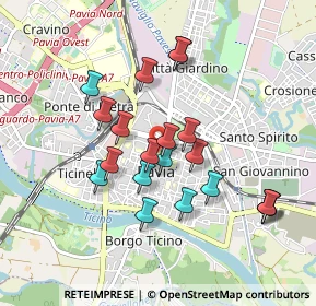 Mappa Piazza Guicciardi, 27100 Pavia PV, Italia (0.819)