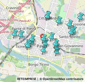 Mappa Piazza Guicciardi, 27100 Pavia PV, Italia (0.8845)